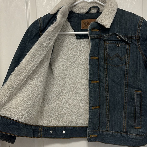 Boys Wrangler winter Denim Jacket - Picture 2 of 5